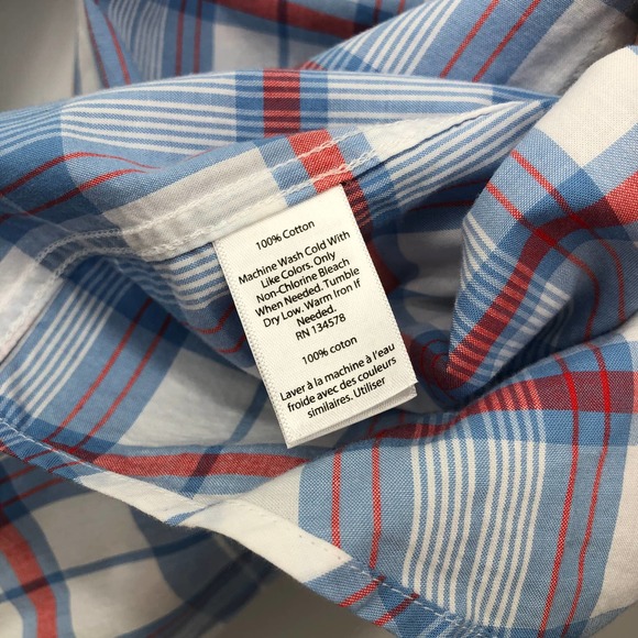 Vineyard Vines Plaid Tucker Shirt Small Blue Button-Down Mens Slim Fit Teal - Picture 7 of 8